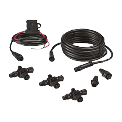 Kit Iniciador Red NMEA 2000 Micro-C / Cable de Red de 4.5 m (15 ft) / 3 Conectores T / 2 Terminadores de Red Kit Iniciador Red NMEA 2000 Micro-C / Cable de Red de 4.5 m (15 ft) / 3 Conectores T / 2 Terminadores de Red