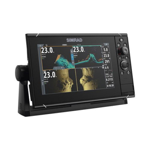 Pantalla Náutica 9 Pulgadas SolarMAX IPS / Procesador iMX 8 / Ecosonda Integrada 1kW CHIRP / GPS Incorporado / Conectividad Inalámbrica / Compatibilidad con Accesorios Simrad / Montaje Flush o Bracket / Incluye Mapa Mundial