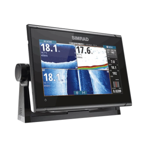 Display Multifuncional Simrad GO Series 9’’ / Pantalla Táctil Multi-touch / GPS Integrado / Ecosonda / Wi-Fi / Interfaz NMEA 2000 y Radar / Transductor 83/200 / Compatible con C-MAP Discover