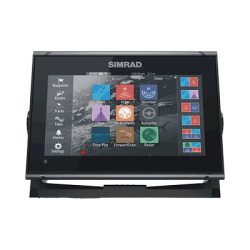 Display Multifuncional Simrad GO Series 9’’ / Pantalla Táctil Multi-touch / GPS Integrado / Ecosonda / Wi-Fi / Interfaz NMEA 2000 y Radar / Transductor 83/200 / Compatible con C-MAP Discover