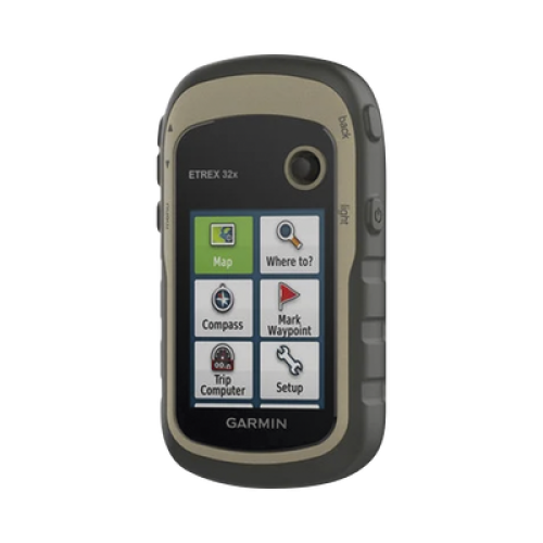 GPS Portátil eTrex 32x Outdoor / Pantalla TFT Transflectiva 2.2 Pulgadas / Resolución 240x320 Pixeles / Brújula 3 Ejes / Altímetro Barométrico / GPS + GLONASS / 8 GB Memoria / IPX7 / Compatible ANT+