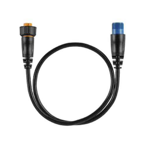 Cable adaptador para conectar un transductor de 8 pines con XID a un puerto de sonda de 12 pines a un dispositivo náutico compatible.