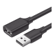 Cable Extensor USB 2.0 A a A | 1 metro | Macho-Hembra | Ultra Durabilidad | Núcleo de Cobre Estañado 28/22 AWG | Blindaje Interior Múltiple / Ideal para teclado, mouse, impresoras, etc.
