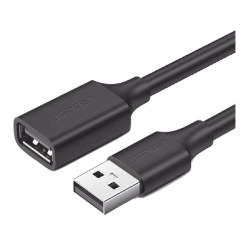 Cable Extensor USB 2.0 A a A | 1 metro | Macho-Hembra | Ultra Durabilidad | Núcleo de Cobre Estañado 28/22 AWG | Blindaje Interior Múltiple / Ideal para teclado, mouse, impresoras, etc.