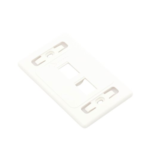 Placa de Pared Modular 10G MAX de 2 Salidas, Color Blanco