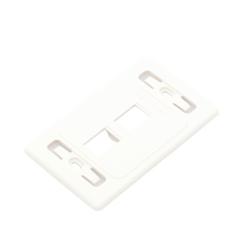 Placa de Pared Modular 10G MAX de 2 Salidas, Color Blanco