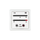 Módulo De Entrada Para Señal De Audio Auxiliar Con Encendido/Apagado Y Regulación De Volume, Color Blanco