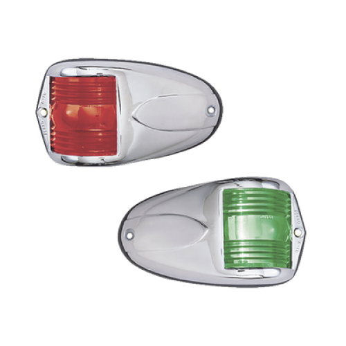 Set de Luces Laterales de Montaje Horizontal con Carcasa de Acero para Embarcaciones a Motor de Menos de 12 Metros Set de Luces Laterales de Montaje Horizontal con Carcasa de Acero para Embarcaciones a Motor de Menos de 12 Metros
