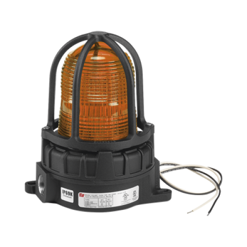 Luz de advertencia LED para ubicaciones peligrosas, montaje para superficies, 24 VCD, color Ámbar Luz de advertencia LED para ubicaciones peligrosas, montaje para superficies, 24 VCD, color Ámbar