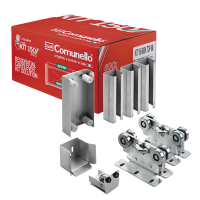 KIT para puertas autoportantes de hasta 3 m y 600 kg con guia para puertas corredizas KIT para puertas autoportantes de hasta 3 m y 600 kg con guia para puertas corredizas