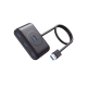 HUB USB-A 3.0 4 en 1 | 4 Puertos USB-A 3.0 (5Gbps) | Entrada USB-C (PD 5V2A) | Cable de 1 Metro | Indicador Led | Ideal para Transferencia de Datos | Entrada USB-C para alimentar equipos de mayor consumo | Color Negro.