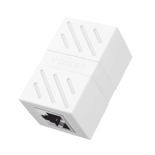 Acoplador (Extensor de Cable Ethernet RJ45 a RJ45) | 1000Mbps | Compatibilidad con Cat7 Cat6A Cat6 Cat5e | Compatible con POE | Ignífugo | ABS | Color Blanco