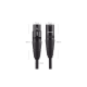 Cable para Micrófono XLR Tipo Canon Macho a Hembra | 5 Metros Plug & Play | Anti interferencias | Triple Blindaje | Alta Calidad | Color Negro