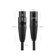 Cable para Micrófono XLR Tipo Canon Macho a Hembra | 15 Metros | Plug & Play | Anti interferencias | Triple Blindaje | Alta Calidad | Color Negro.