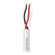 Bobina de 305 Metros (1000 Pies) de Cable 2 x 18 AWG / Riser / Blanco / Para Aplicaciones en Alarmas de Intrusión, Control de Acceso, Interfonos, TV Porteros, Automatización, Audio y Voceo.