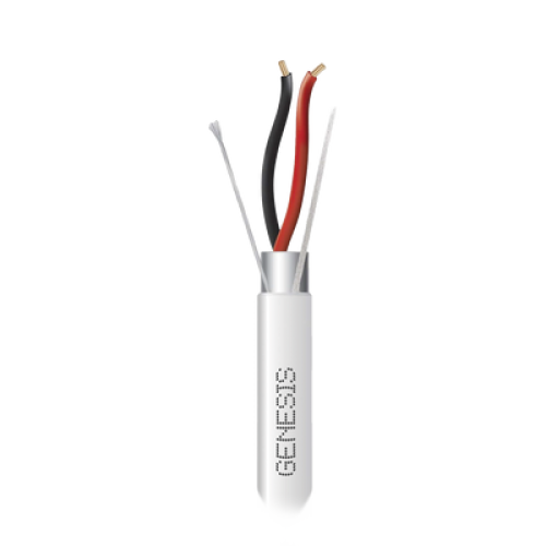 Bobina de 305 Metros (1000 Pies) de Cable 2 x 22 AWG BLINDADO / RISER / Color Blanco / Para Aplicaciones de Audio, Seguridad y Control Bobina de 305 Metros (1000 Pies) de Cable 2 x 22 AWG BLINDADO / RISER / Color Blanco / Para Aplicaciones de Audio, Seguridad y Control