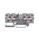 Borna de Paso / 4 Conductores / Push-in CAGE CLAMP® / 4 mm² / 32 A / 800 V / Carril DIN / ATEX IECEx / Prueba Ø4 mm