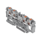 Borna de Paso / 4 Conductores / Push-in CAGE CLAMP® / 4 mm² / 32 A / 800 V / Carril DIN / ATEX IECEx / Prueba Ø4 mm