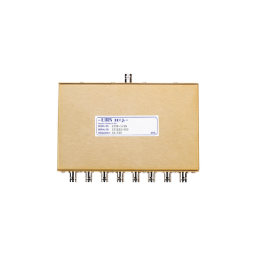 Divisor de Potencia EMR de 8 Vías, 30-700 MHz, 0.5 Watt, Conectores BNC Hembra.