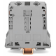 Borna de Paso para Corrientes Elevadas, 95 mm², POWER CAGE CLAMP, 2 Puntos de Conexión, 232 A, 1000 V, Montaje Carril DIN 35x15, Gris