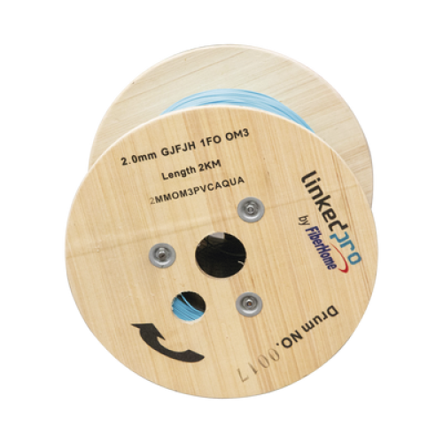 Fibra Óptica Multimodo OM4, 2 mm, Simplex, Tight Buffer (900 micras) 