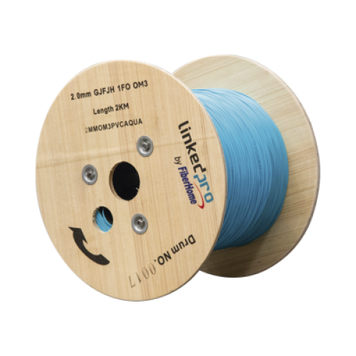 Fibra Óptica Multimodo OM4, 2 mm, Simplex, Tight Buffer (900 micras) 