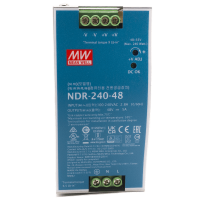 Fuente de Poder Industrial / 240 Watts / Salida 48 VCD / 5 Amp / Montaje Riel Din Fuente de Poder Industrial / 240 Watts / Salida 48 VCD / 5 Amp / Montaje Riel Din
