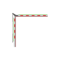 Brazo Articulado 4 mts (2+2) con Iluminación para Barreras Hikvision Serie DS-TMG320
