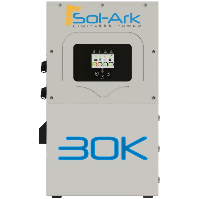 Inversor Hibrido Interactivo SOL-ARK, 30 Kw, 220 Vcc, 3 Fases,  WIFI incluido, IP65, 160-500 Vcc baterias 