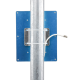 Antena Tipo Panel de Montaje en Pared, Multibanda 700-960 MHZ/ 1710-2170 MHz, 75 Ohm, conector F hembra.