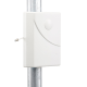 Antena Tipo Panel de Montaje en Pared, Multibanda 700-960 MHZ/ 1710-2170 MHz, 75 Ohm, conector F hembra.