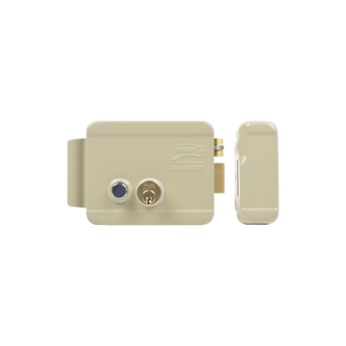 Cerradura Eléctrica / Incluye Llave / Derecha/ Con Botón integrado /Exterior