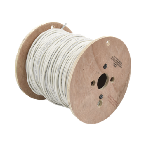 Carrete de 152 Metros (500 Pies) de Cable / 2 x 16 AWG / Blindado / Plenum / Color Blanco / Para Aplicaciones de Audio, Seguridad y Control