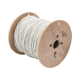 Carrete de 152 Metros (500 Pies) de Cable / 2 x 16 AWG / Blindado / Plenum / Color Blanco / Para Aplicaciones de Audio, Seguridad y Control