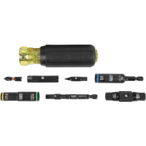 Destornillador / Llave de Tuercas 10 en 1 KNECT™ con Clasificación de Impacto / Compatible con Herramientas Eléctricas / Puntas Intercambiables / Portabrocas KNECT™ de 12 Puntos / Barra de Acero / Torque de 150 in-lb
