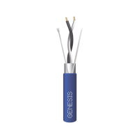 Bobina de 305 Metros (1000 Pies) / Cable 2 x 22 AWG / Color Azul / Blindado / Plenum / Trenzado para Aplicaciones de Transmisión de Datos a Alta Velocidad para Automatización, EIA-485, BACnet y Otros Sistemas de Comunicación