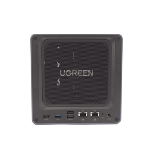 NAS UGREEN NASync DXP4800 Plus / Procesador Intel Pentium Gold 8505 5 Núcleos / 4 Bahías SATA + 2 M.2 NVMe PCIe 4.0 / 8GB DDR5 Expandible a 64GB / 10GbE + 2.5GbE / USB 3.2 Gen 2 Tipo C / HDMI 4K / Sistema Almacenamiento Conectado Red