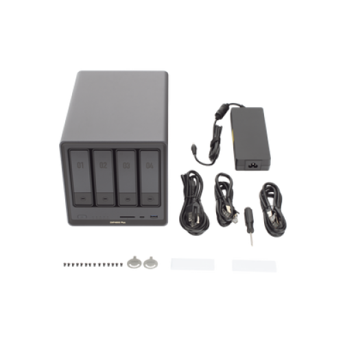 NAS UGREEN NASync DXP4800 Plus / Procesador Intel Pentium Gold 8505 5 Núcleos / 4 Bahías SATA + 2 M.2 NVMe PCIe 4.0 / 8GB DDR5 Expandible a 64GB / 10GbE + 2.5GbE / USB 3.2 Gen 2 Tipo C / HDMI 4K / Sistema Almacenamiento Conectado Red
