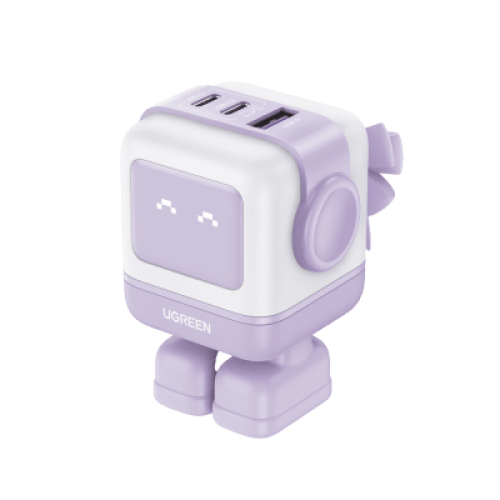 Cargador RobotGaN de 65W Serie UNO | 3 Puertos de Carga Rápida | 2 USB-C | 1 USB-A | PD 3.0 | QC 4.0 | Carga Inteligente | Tecnología GaN II | Zapato Magnético Extraíble | Carcasa Ignífuga | Pantalla LED Cargador RobotGaN de 65W Serie UNO | 3 Puertos de Carga Rápida | 2 USB-C | 1 USB-A | PD 3.0 | QC 4.0 | Carga Inteligente | Tecnología GaN II | Zapato Magnético Extraíble | Carcasa Ignífuga | Pantalla LED