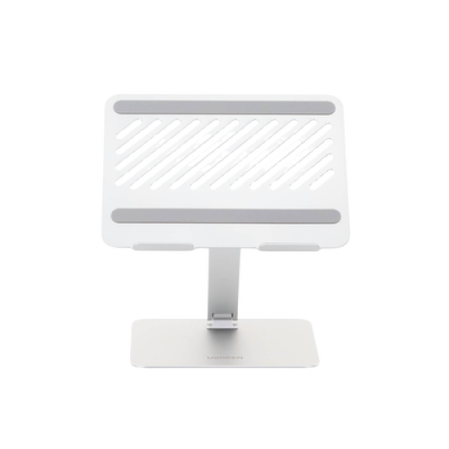 Soporte de Aluminio para Laptop | Ajustable 180° | Soporta Laptops de 10 a 17.3''| Capacidad de Carga 5Kg | Excelente Estabilidad | Diseño Para Alta Disipación de Calor | Altura y Angulo Ajustable | Plegable y Portátil.