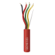 Carrete de Alambre 305 Metros (1000 Pies) / 4 x 16 AWG / Riser / Color Rojo / Tipo FPLR, CL3R, (UL) FT4 / Para Aplicaciones en Sistemas de Detección de Incendio y Sistemas de Evacuación
