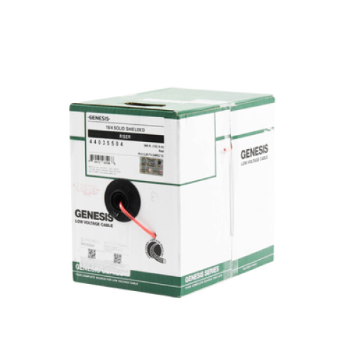 Bobina de 152 Metros (500 Pies) de Alambre / 4 x 18 AWG / Riser / Blindado / Tipo FPLR / Color Rojo / Para Aplicaciones en Sistemas de Detección de Incendio y Sistemas de Evacuación