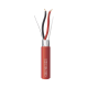 Bobina de 152 Metros (500 Pies) de Alambre / 2 x 16 AWG / Riser / Blindado / Tipo FPLR / Color Rojo / Para Aplicaciones en Sistemas de Detección de Incendio y Sistemas de Evacuación