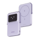 Power Bank Serie UNO Inalambrico | 10000mAh | 7.5W/20W  |  Con Emojis de Estado | Carga Rápida USB-C Bidireccional  | Pantalla TFT  Inteligente | Con Holder | Color Purple.