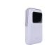 Power Bank Serie UNO Inalambrico | 10000mAh | 7.5W/20W  |  Con Emojis de Estado | Carga Rápida USB-C Bidireccional  | Pantalla TFT  Inteligente | Con Holder | Color Purple.