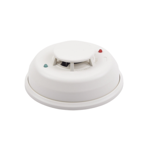 Detector Fotoelectrico de Humo de 4 Hilos con Relevador y Sensor de Temperatura, Serie i3
