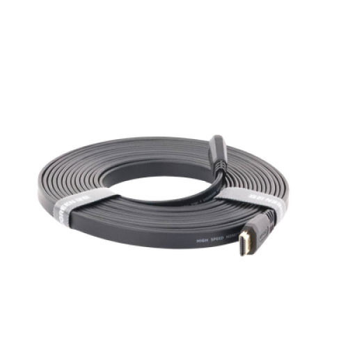Cable HDMI 2.0 Plano de 5 Metros (16.40 Pies) / 4K@60Hz / HDR / 3D / HEC (Canal Ethernet HDMI) / ARC (Canal de Retorno de Audio) / Color Profundo de 48 Bits / Audio de 32 Canales / HDCP / Audio Dolby True HD 7.1 / 18 Gbps / EstaÑado y Triple Blindaje / A