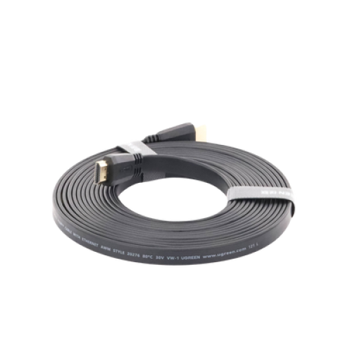 Cable HDMI 2.0 Plano de 5 Metros (16.40 Pies) / 4K@60Hz / HDR / 3D / HEC (Canal Ethernet HDMI) / ARC (Canal de Retorno de Audio) / Color Profundo de 48 Bits / Audio de 32 Canales / HDCP / Audio Dolby True HD 7.1 / 18 Gbps / EstaÑado y Triple Blindaje / A