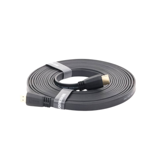 Cable HDMI 2.0 Plano de 5 Metros (16.40 Pies) / 4K@60Hz / HDR / 3D / HEC (Canal Ethernet HDMI) / ARC (Canal de Retorno de Audio) / Color Profundo de 48 Bits / Audio de 32 Canales / HDCP / Audio Dolby True HD 7.1 / 18 Gbps / EstaÑado y Triple Blindaje / A