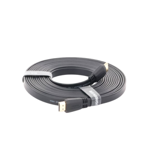 Cable HDMI 2.0 Plano de 5 Metros (16.40 Pies) / 4K@60Hz / HDR / 3D / HEC (Canal Ethernet HDMI) / ARC (Canal de Retorno de Audio) / Color Profundo de 48 Bits / Audio de 32 Canales / HDCP / Audio Dolby True HD 7.1 / 18 Gbps / EstaÑado y Triple Blindaje / A
